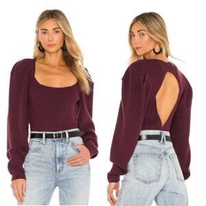 Free People Saffron Sweater Open Back